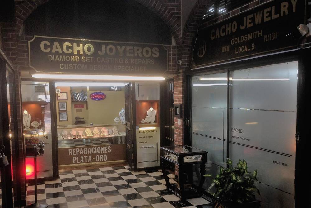 CACHO Joyeros storefront, Local 9, San Juan